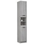 Voir la diapositive 5 : VIDAXL Armoire de bain Sonoma gris 32x34x188,5 cm Bois d'ingenierie