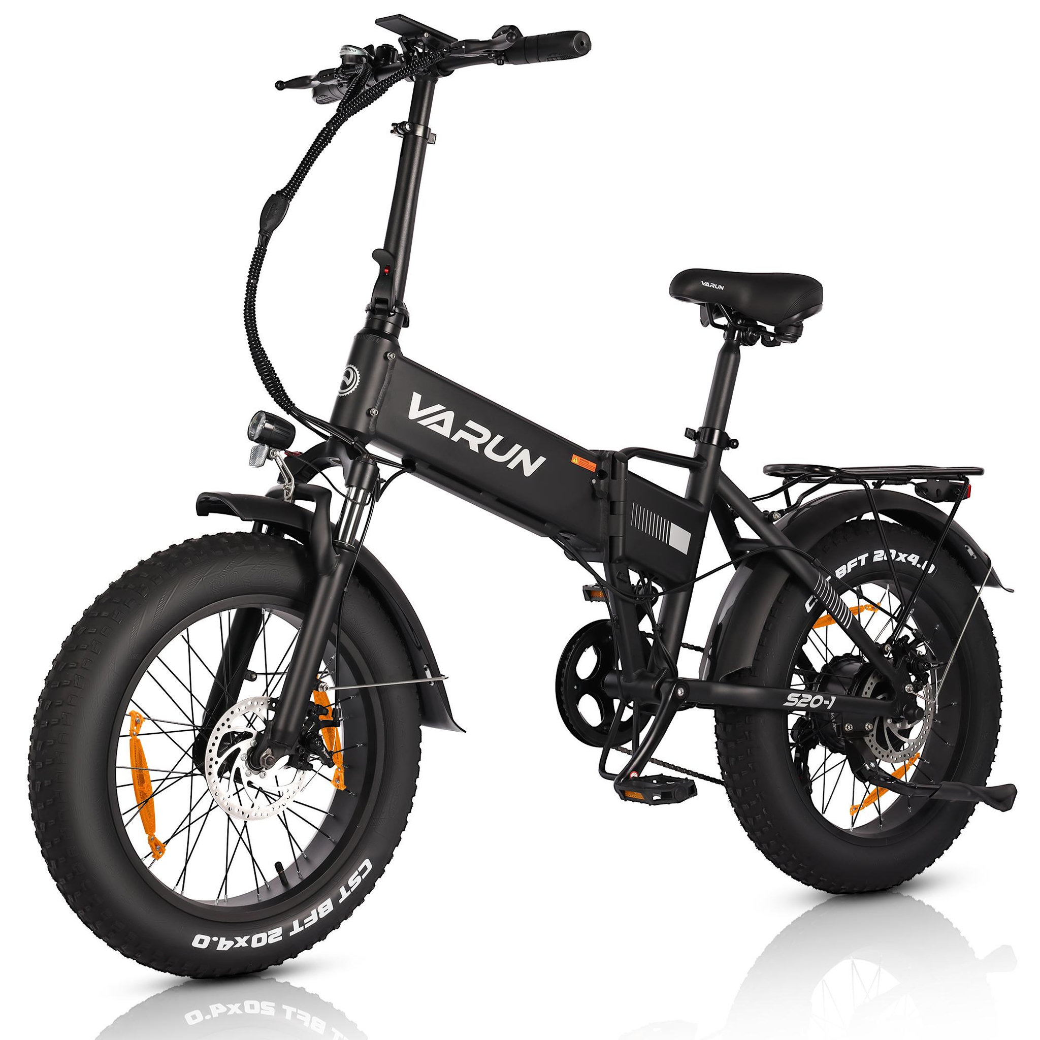 VARUN Vélo électrique urbain pliable varun s20-1. Coloris disponibles : Blanc, Noir
