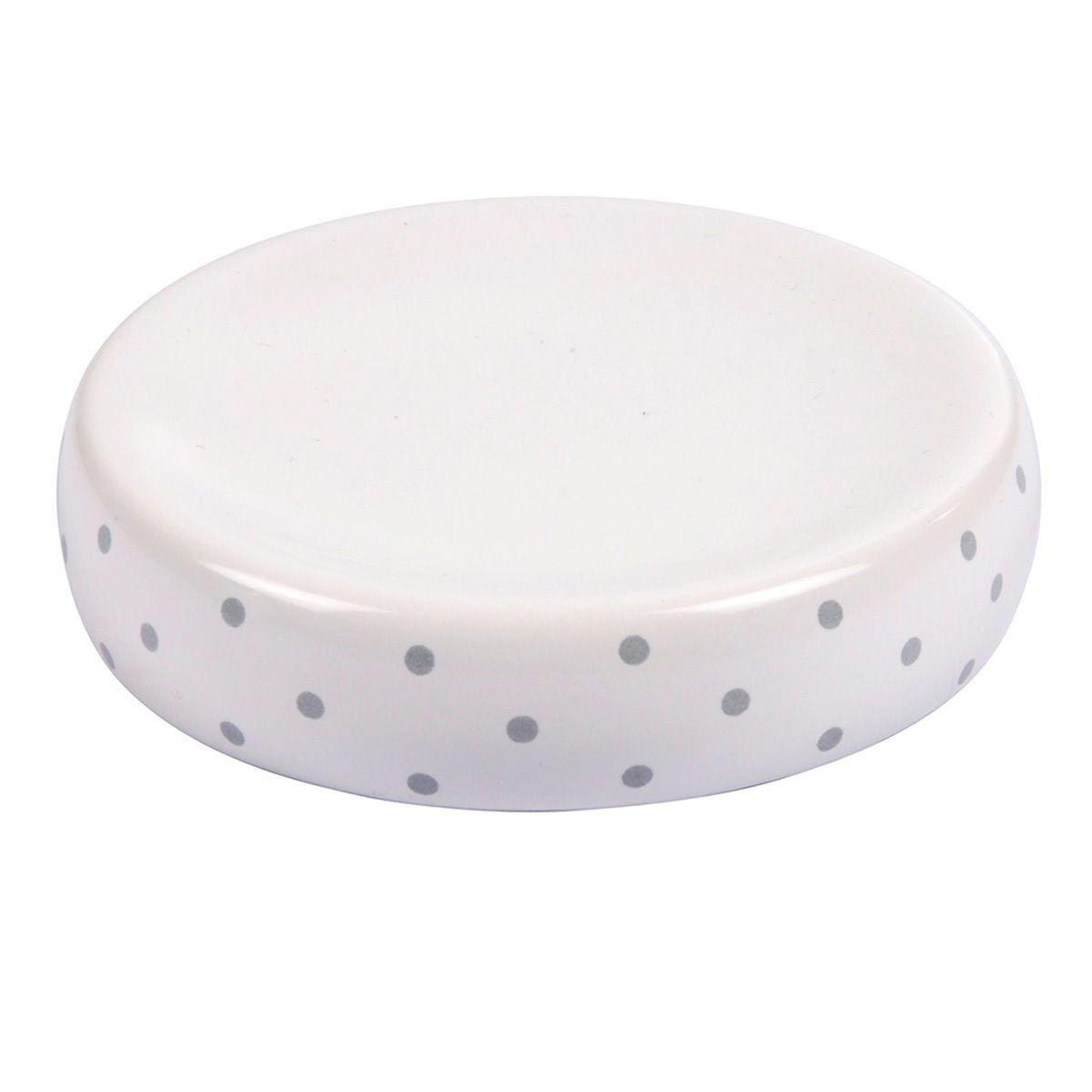 Douceur d'Intérieur Porte savon en céramique  home grey  blanc
