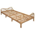Atmosphera Kids Lit Enfant en Rotin  Liberty  90x190cm Naturel