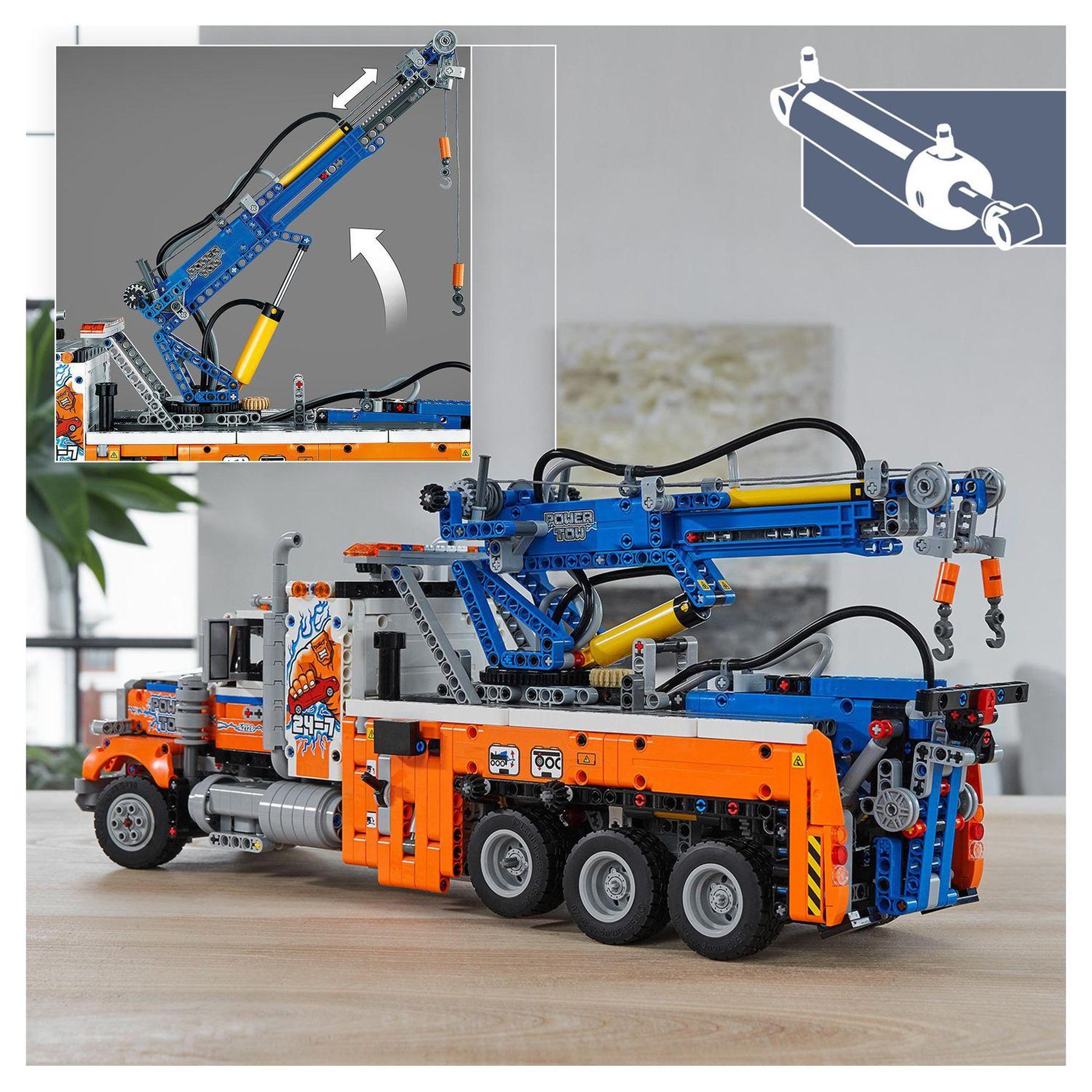 Voir la diapositive 5 : LEGO Technic 42128 Le Camion de Remorquage Lourd dès 11 ans