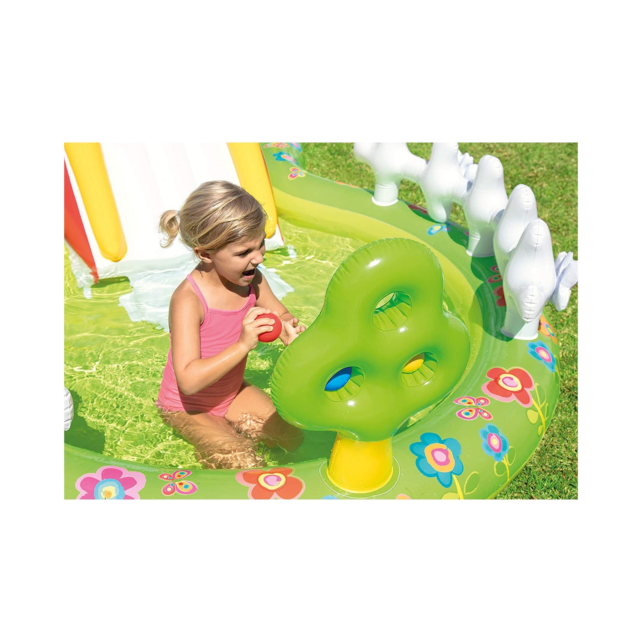 Voir la diapositive 2 : INTEX Mon aire de jeux de jardin 290 x 180 x 104 cm