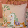 Voir la diapositive 2 : COTE DECO Housse de couette 140x200 + 1 taie LICORNE coton 57fils