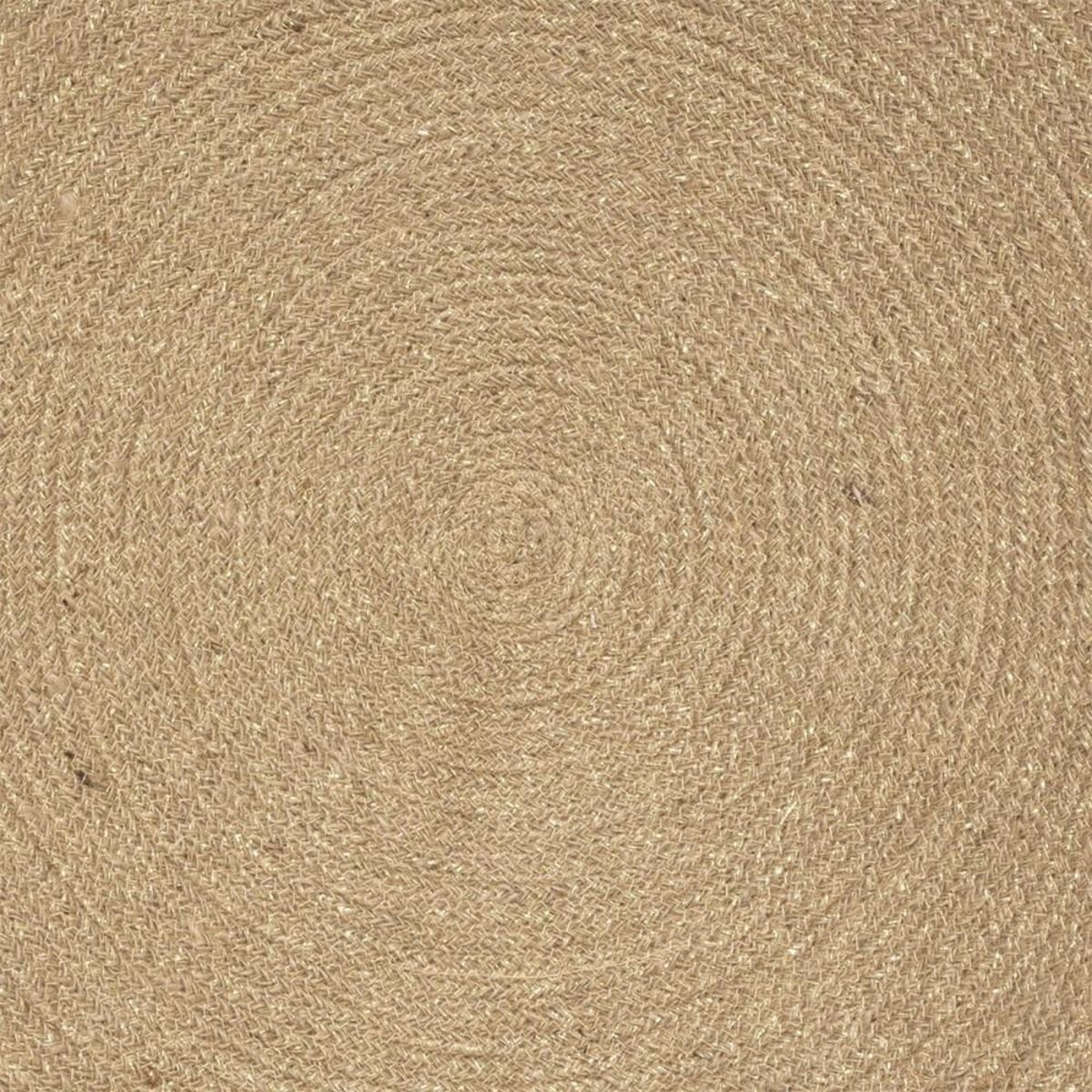 ATMOSPHERA Tapis rond jute Lili pompons D78