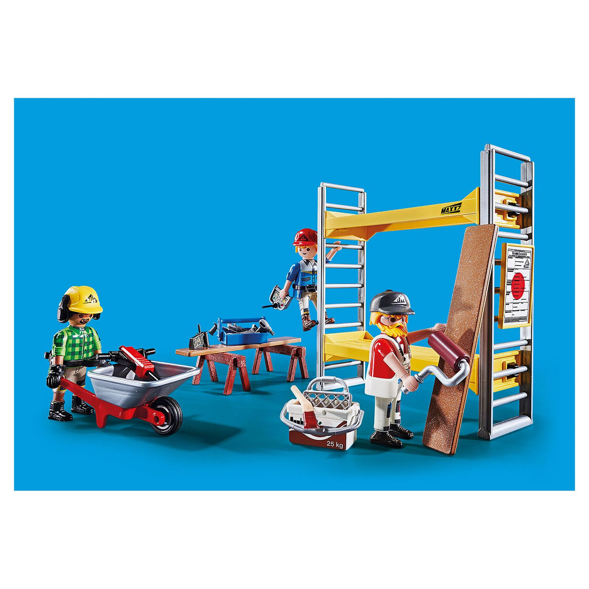 Voir la diapositive 4 : PLAYMOBIL 70446 - City Action - Ouvriers avec échafaudage