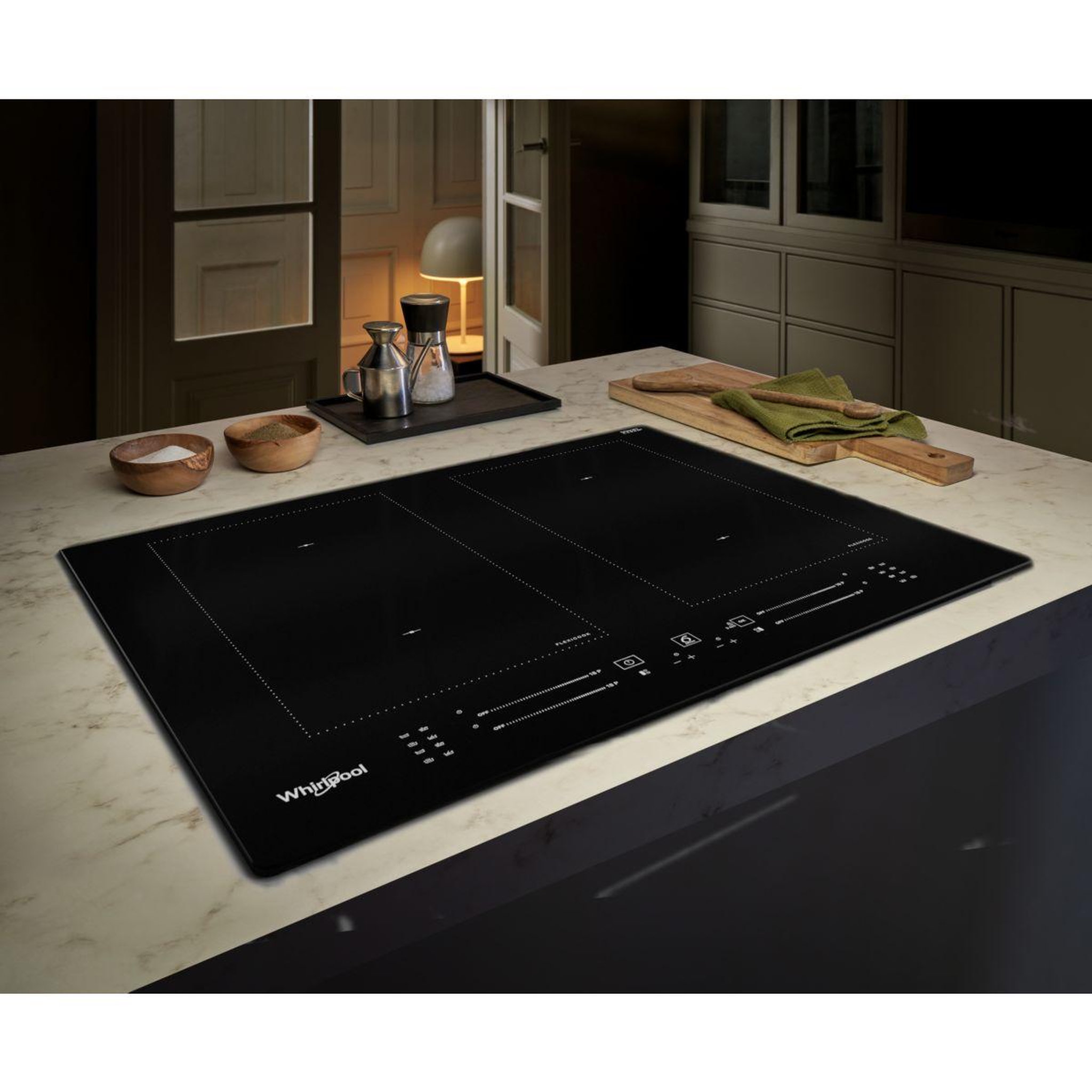 Voir la diapositive 2 : Whirlpool Plaque induction WLS7260NE 6ème Sens