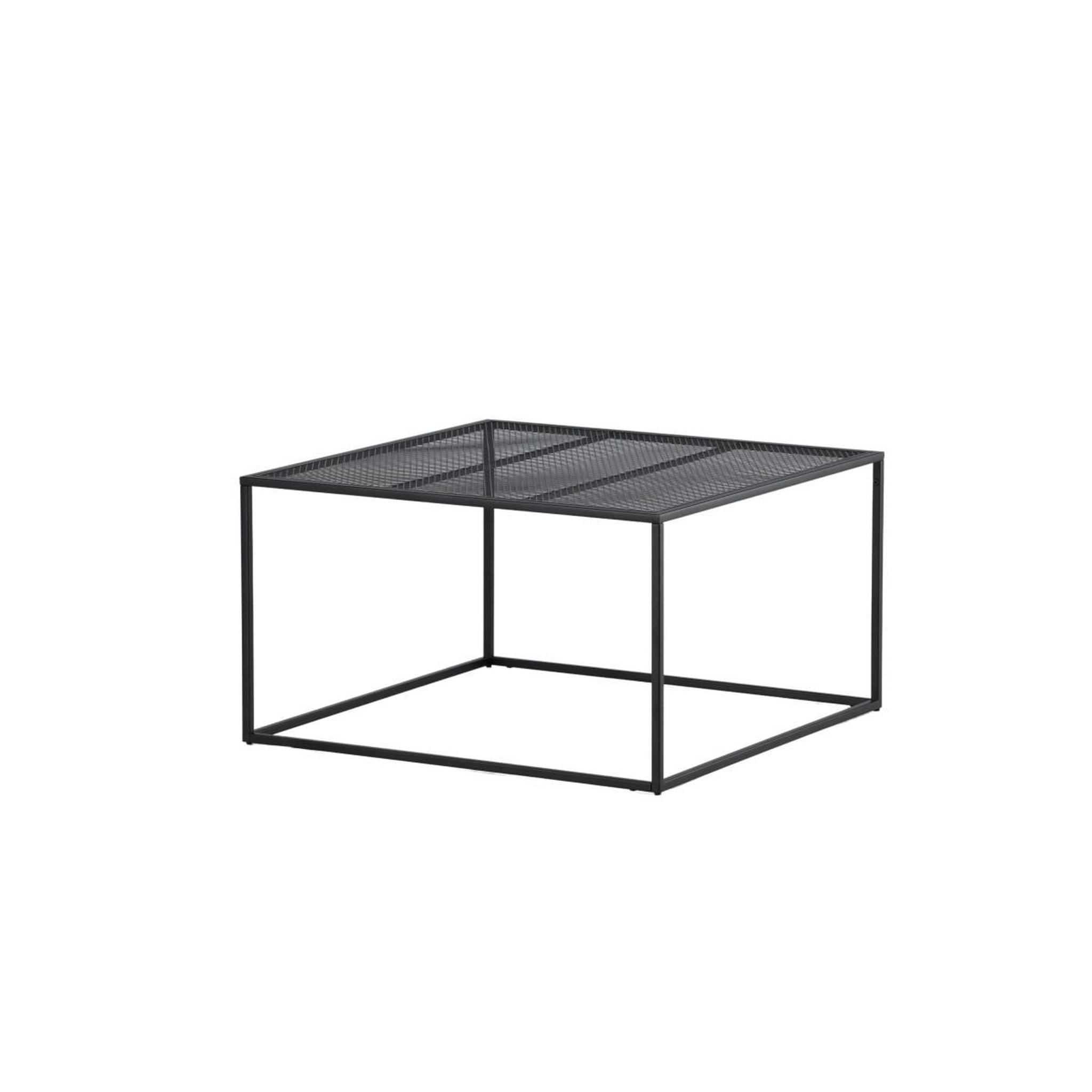 Voir la diapositive 3 : Paris Prix Table basse en métal  netz  80cm noir