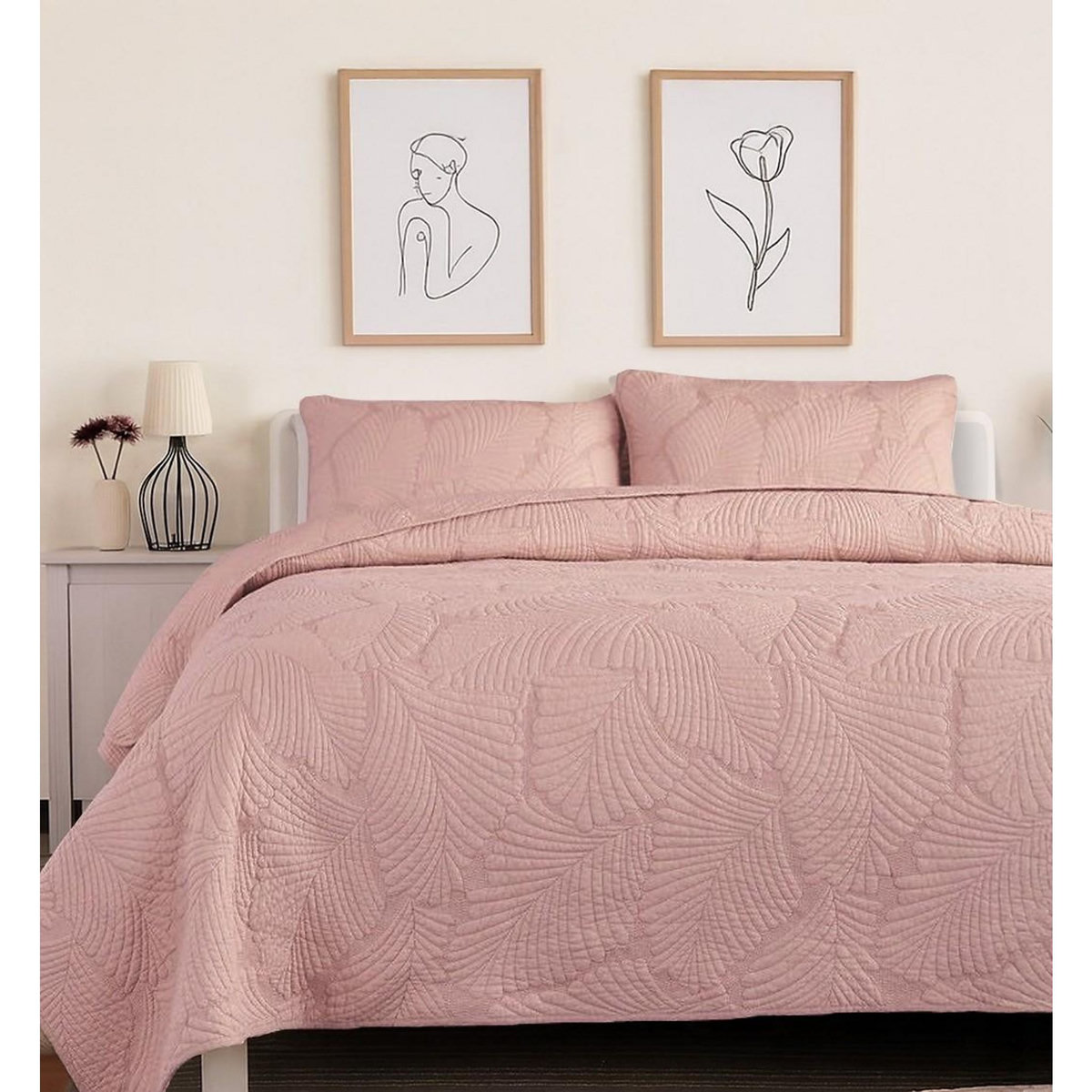 Les Ateliers du Linge Boutis brode 100%polyester filoa