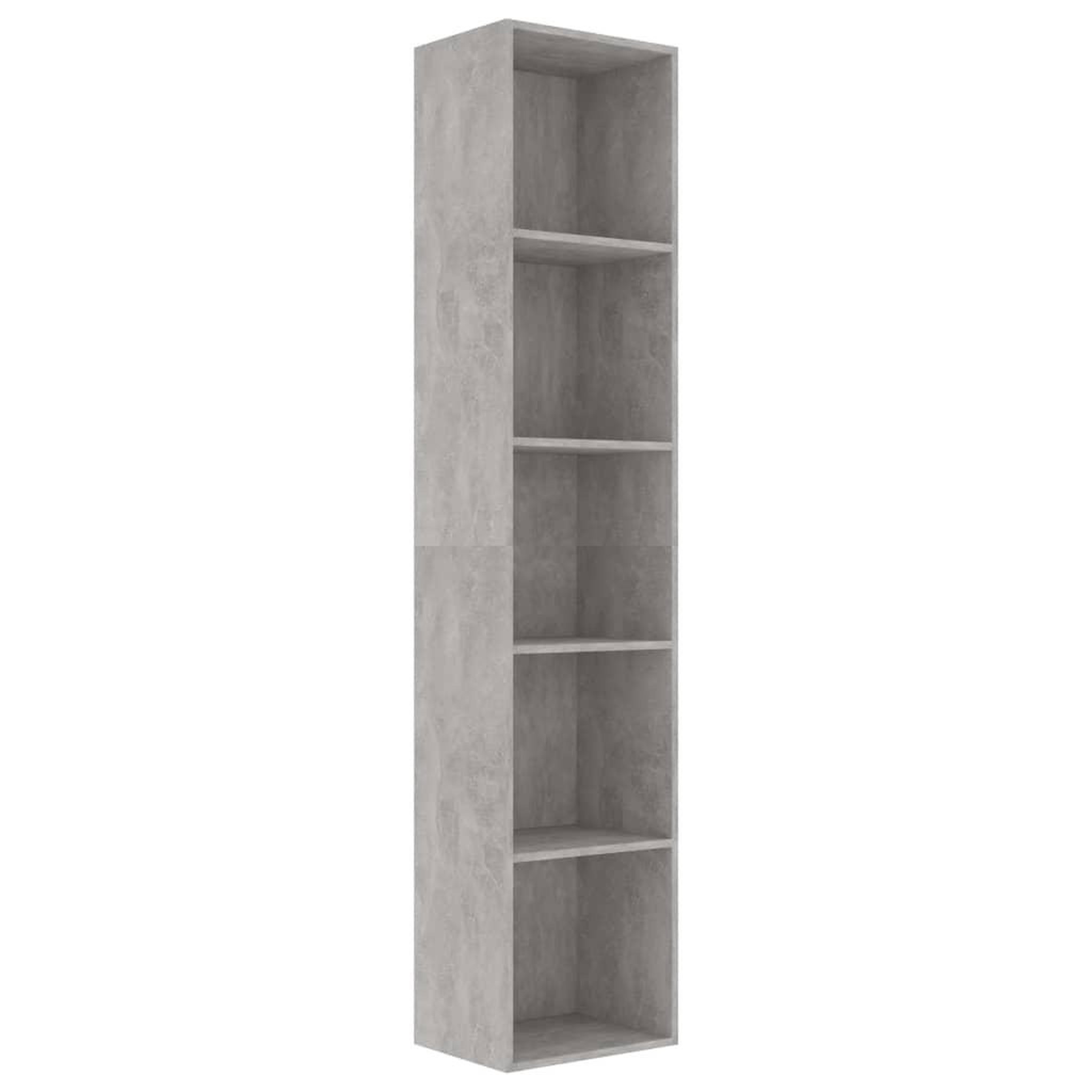 Voir la diapositive 2 : VIDAXL Bibliotheque Gris beton 40x30x189 cm Bois d'ingenierie