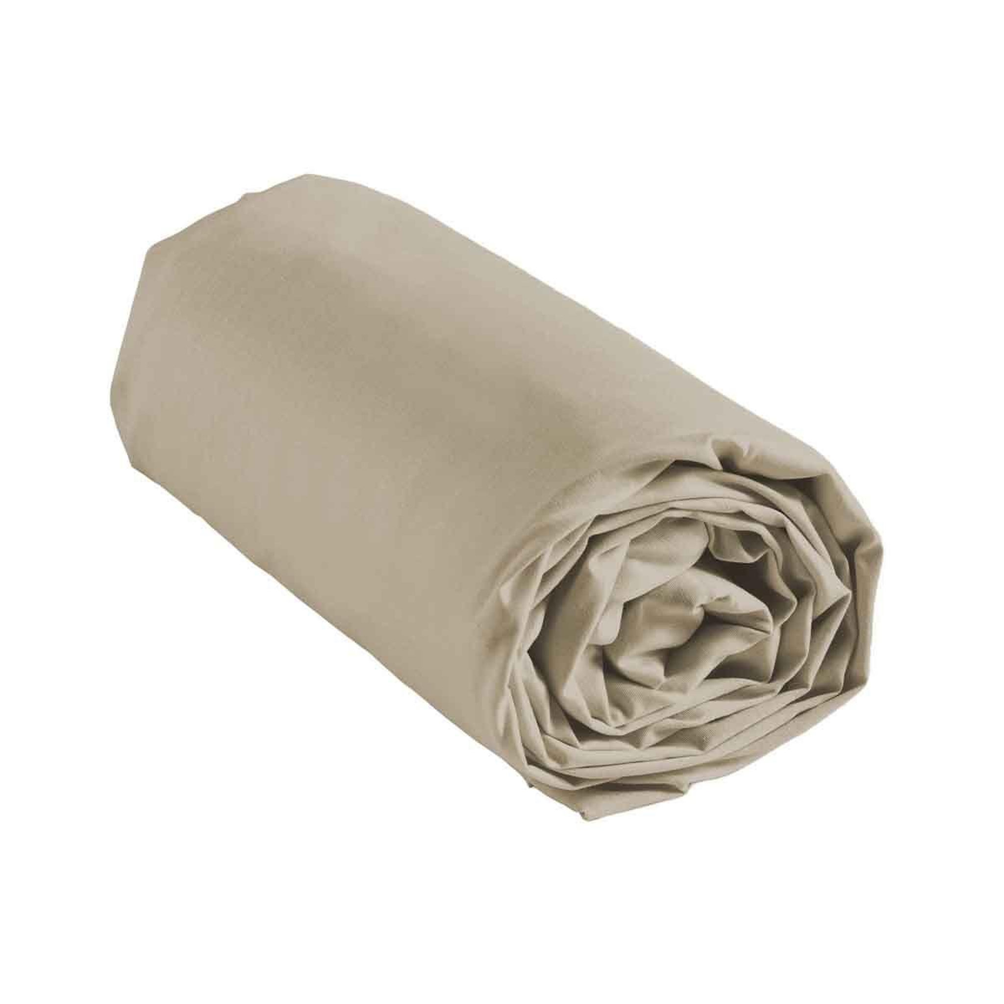Voir la diapositive 3 : Douceur d'Intérieur Drap housse en coton  biolina  180x200cm taupe