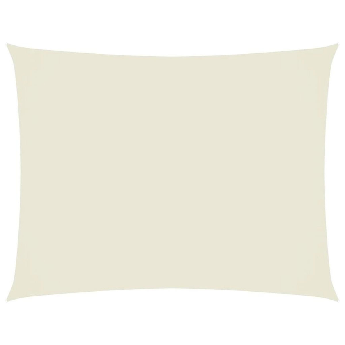 VIDAXL Voile de parasol tissu oxford rectangulaire 2,5x3,5 m creme