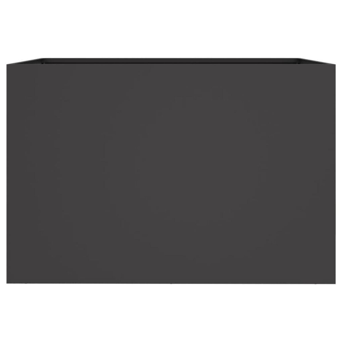 VIDAXL Jardiniere noir 62x40x39 cm acier