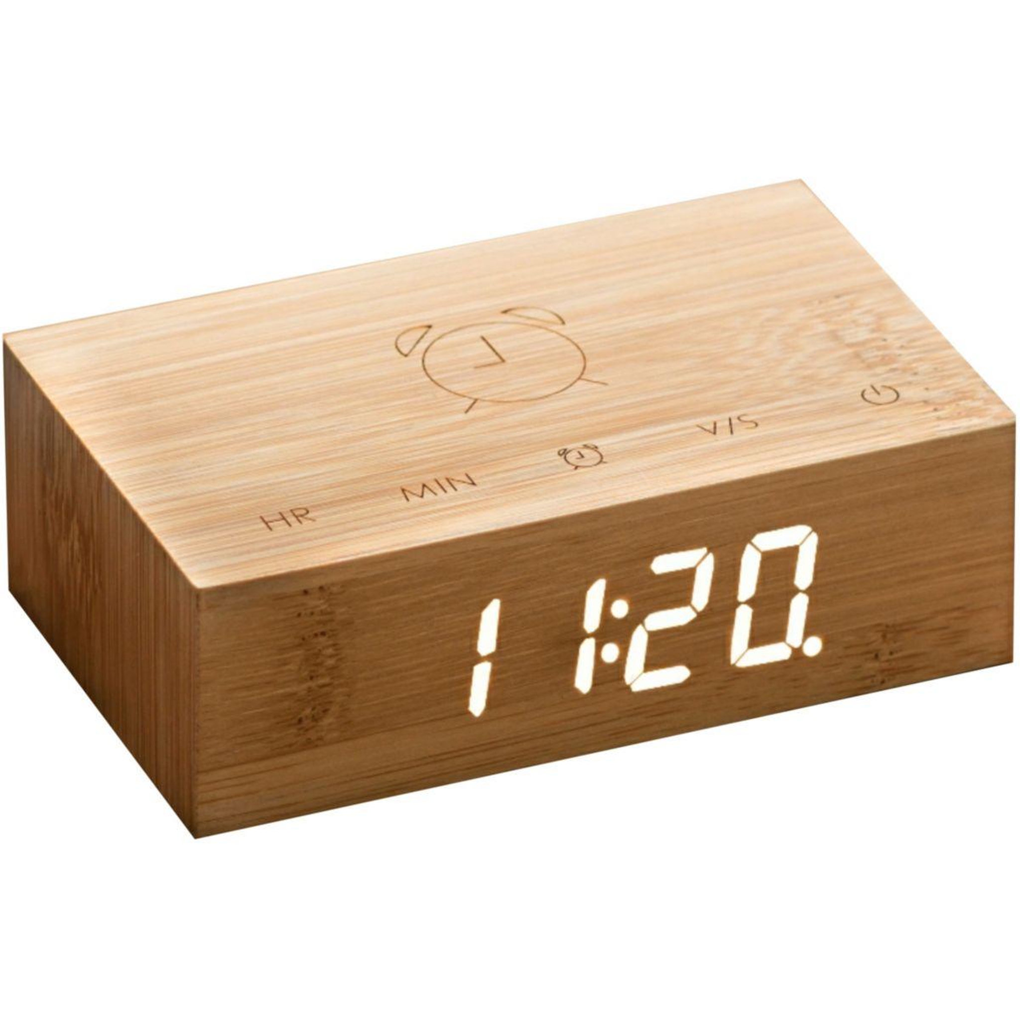 Voir la diapositive 1 : Gingko Réveil Flip Natural Bamboo