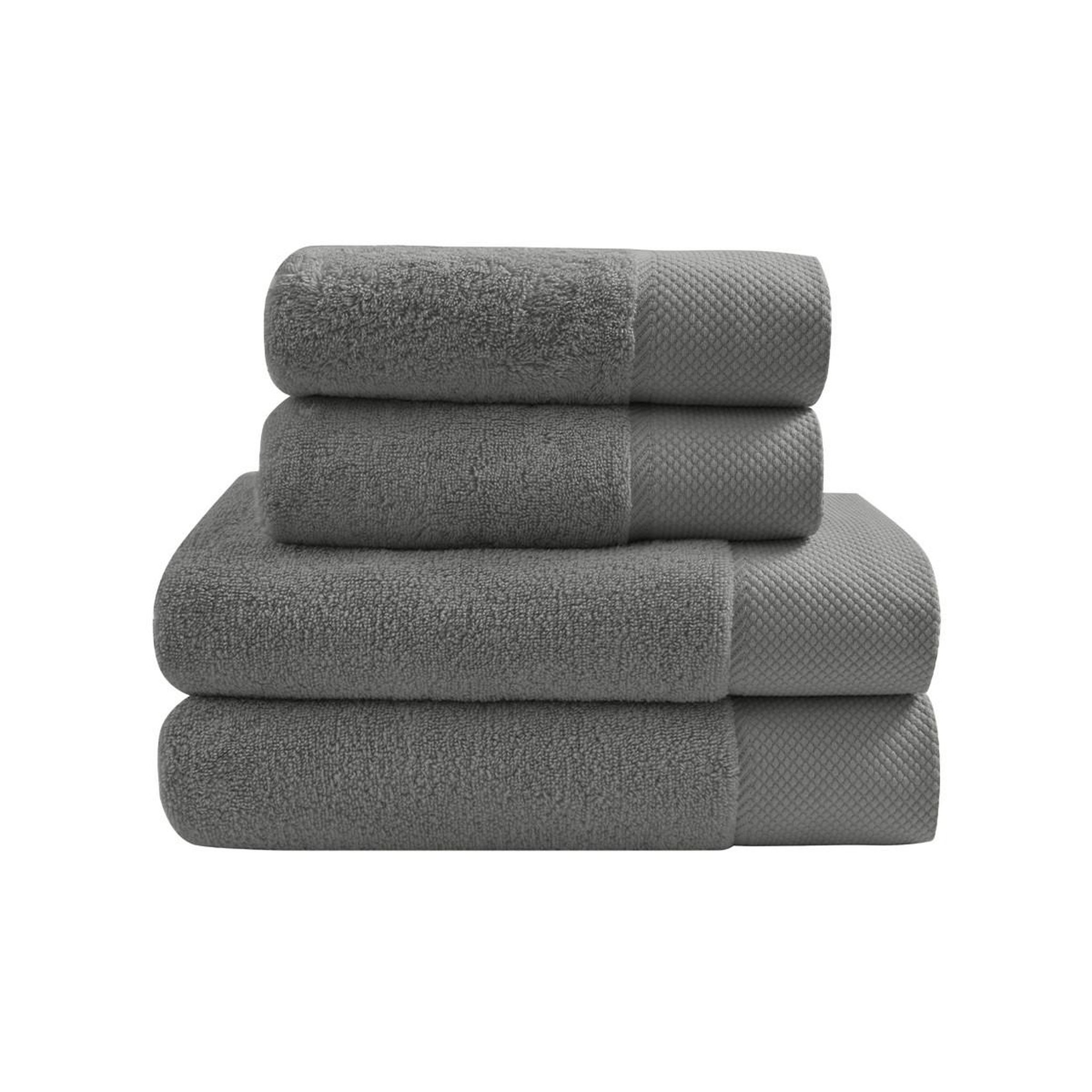 Voir la diapositive 1 : Sensei Maison Ensemble de bain 4 pièces Zéro Twist SENSOFT (2 draps de bain + 2 serviettes)