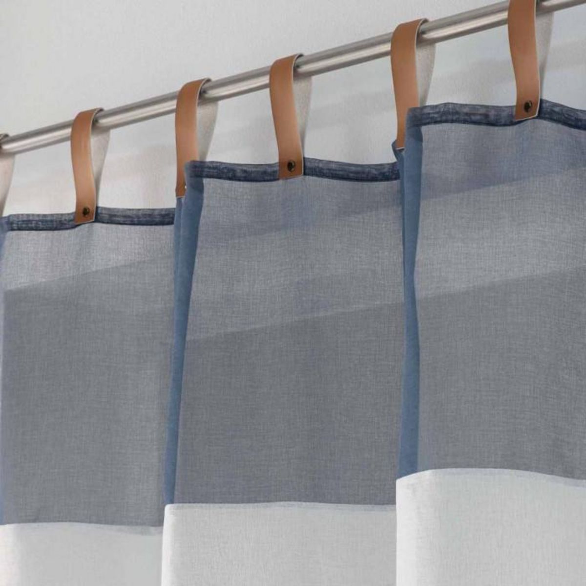 Paris Prix Rideau Voilage à Passants  Loft Atelier  140x240cm Bleu