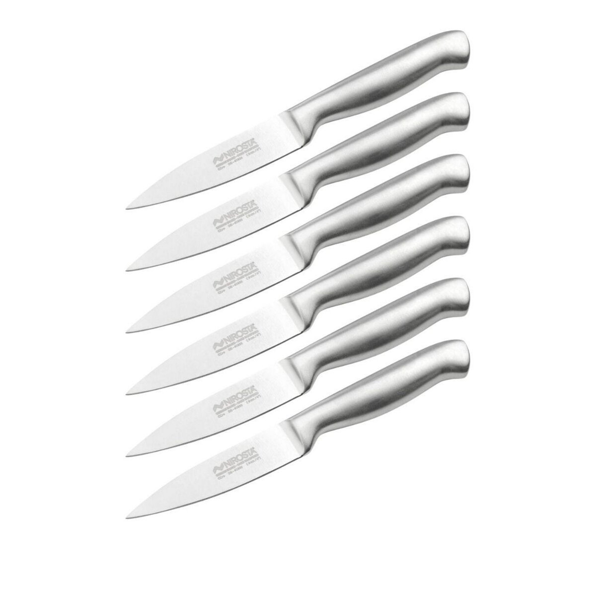 NIROSTA Ensemble de 6 Couteaux d'office en inox 20 cm en tout Nirosta Star
