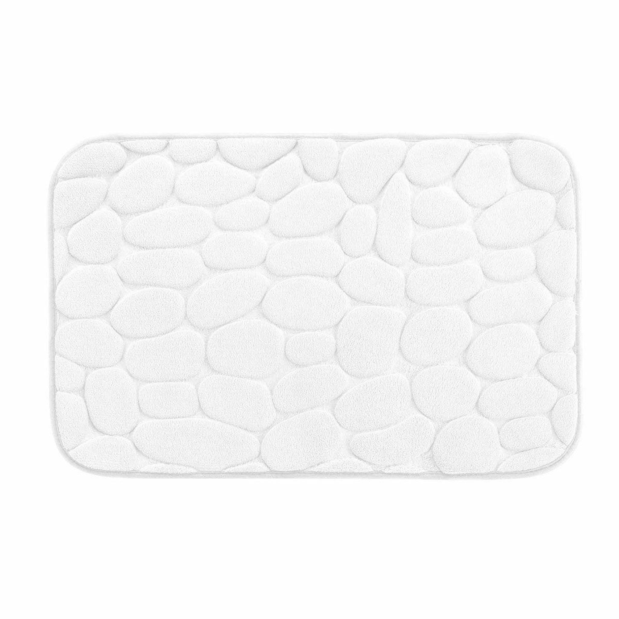 Douceur d'Intérieur Tapis de bain  ricochet  50x80cm blanc