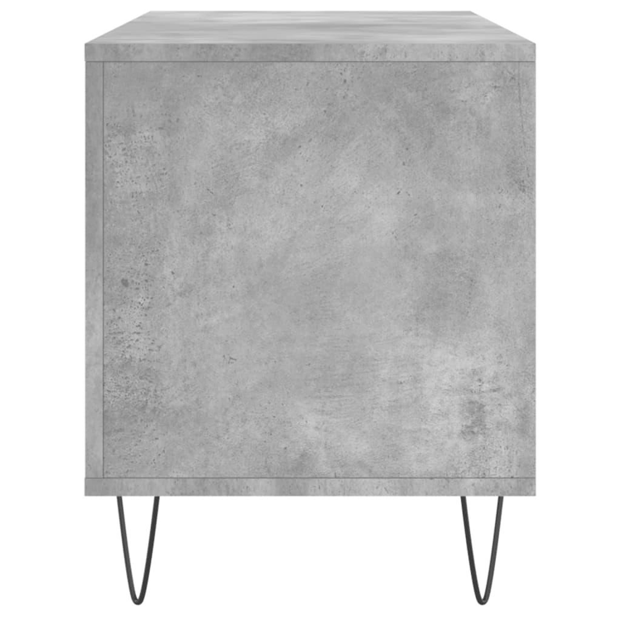 Voir la diapositive 5 : VIDAXL Armoire a disques gris beton 100x38x48 cm bois d'ingenierie