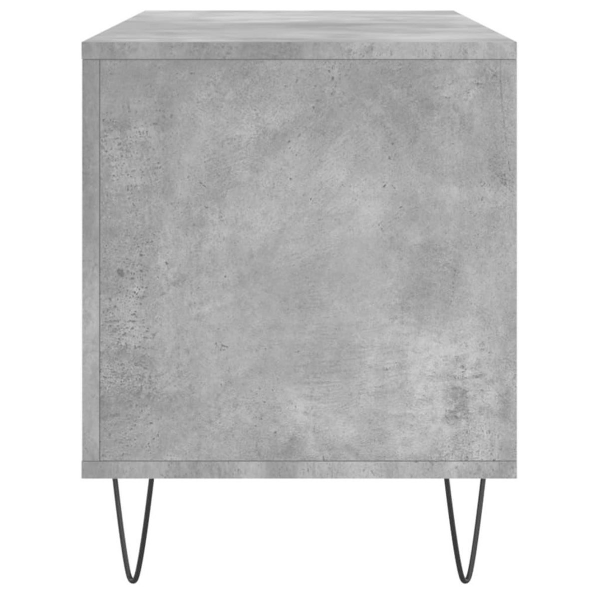 VIDAXL Armoire a disques gris beton 100x38x48 cm bois d'ingenierie