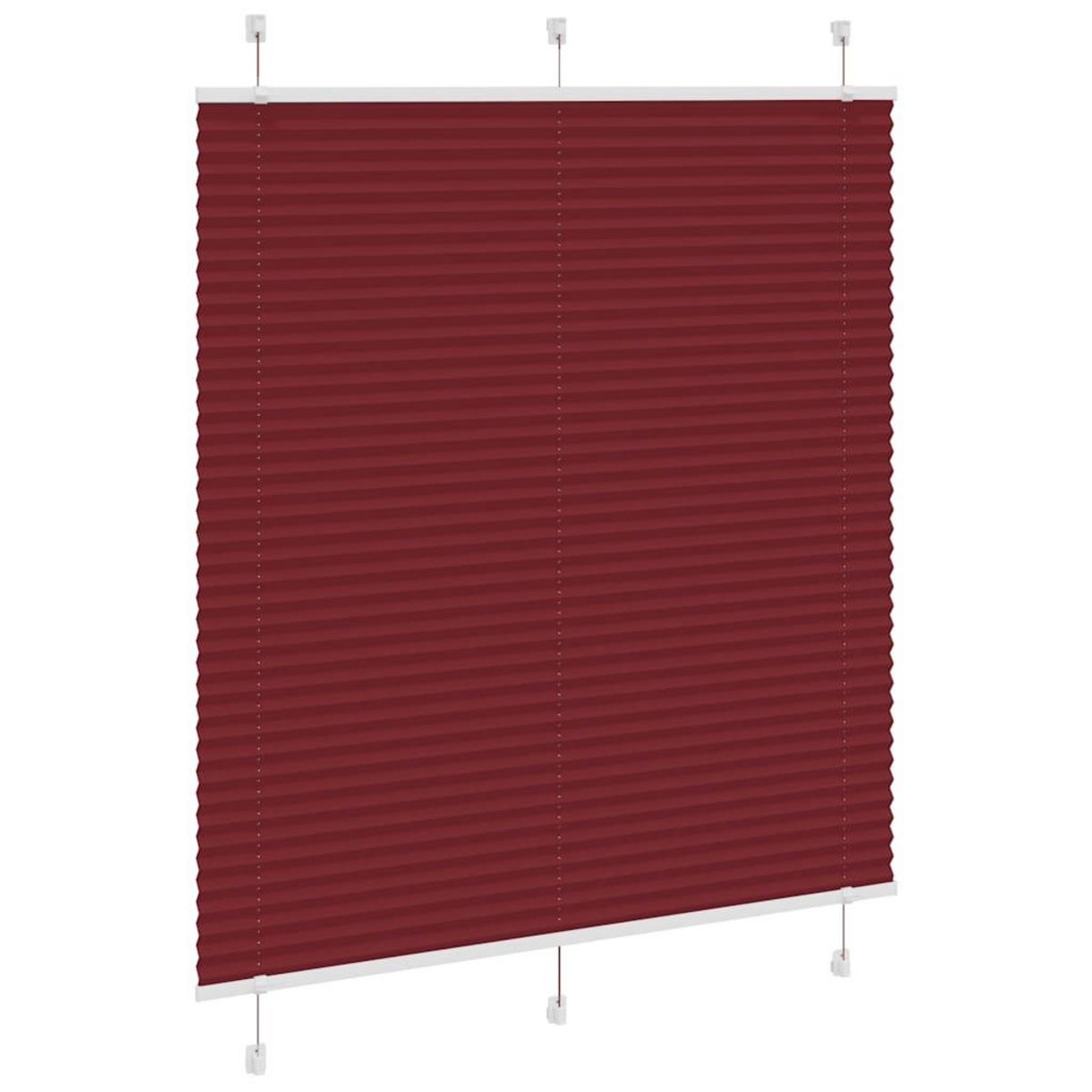 VIDAXL Store plisse rouge bordeaux 120x100 cm largeur du tissu 119,4cm