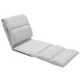 Voir la diapositive 2 : VIDAXL Chaise pliable de sol Gris clair Microfibre