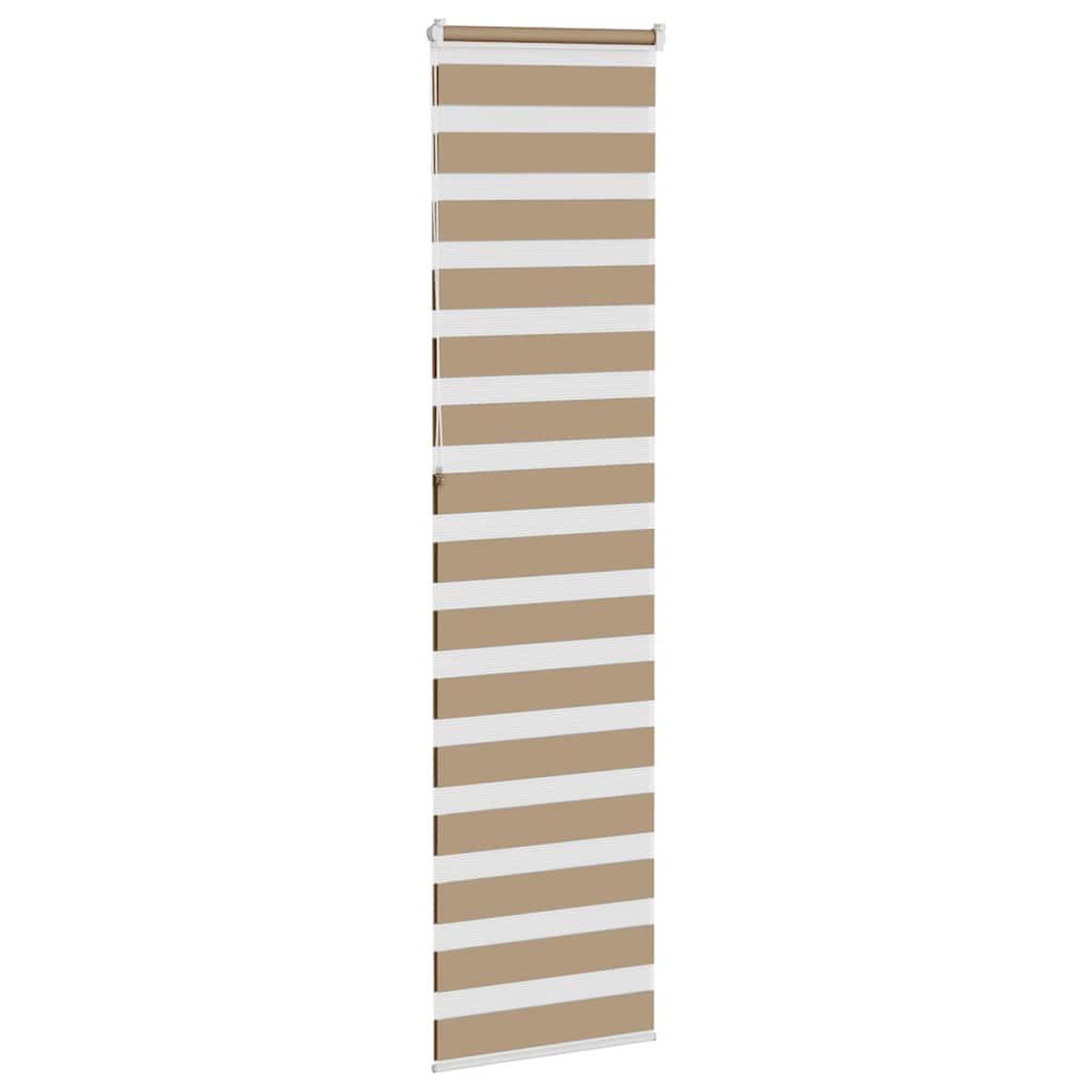 Voir la diapositive 4 : VIDAXL Store zebre marron sable largeur du tissu 60,9 cm polyester