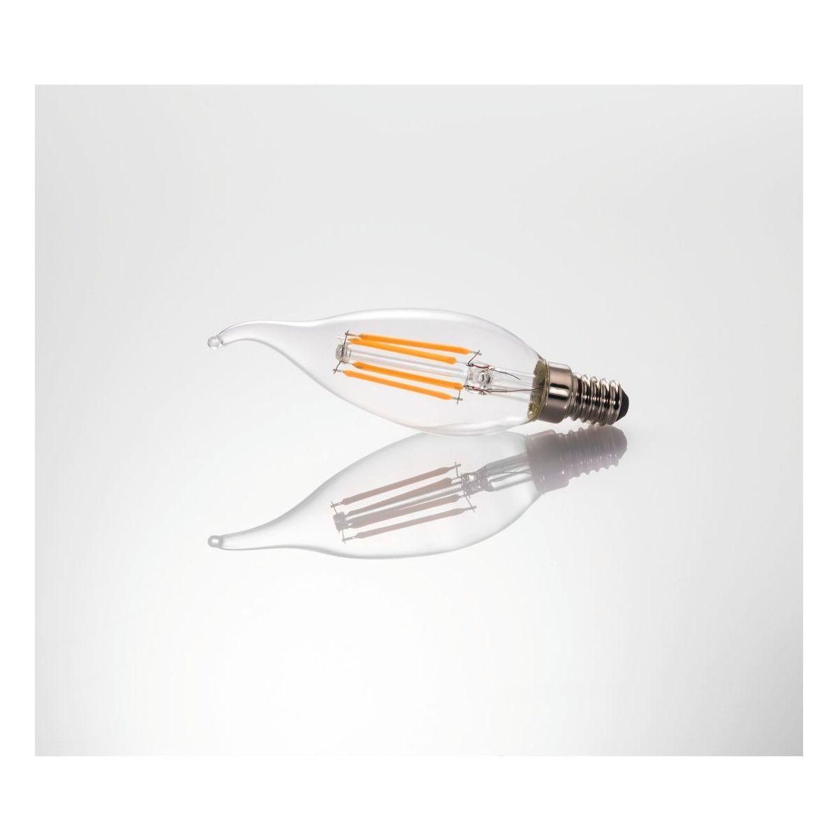 XAVAX Ampoule LED connectée LED E14 4W Flamme