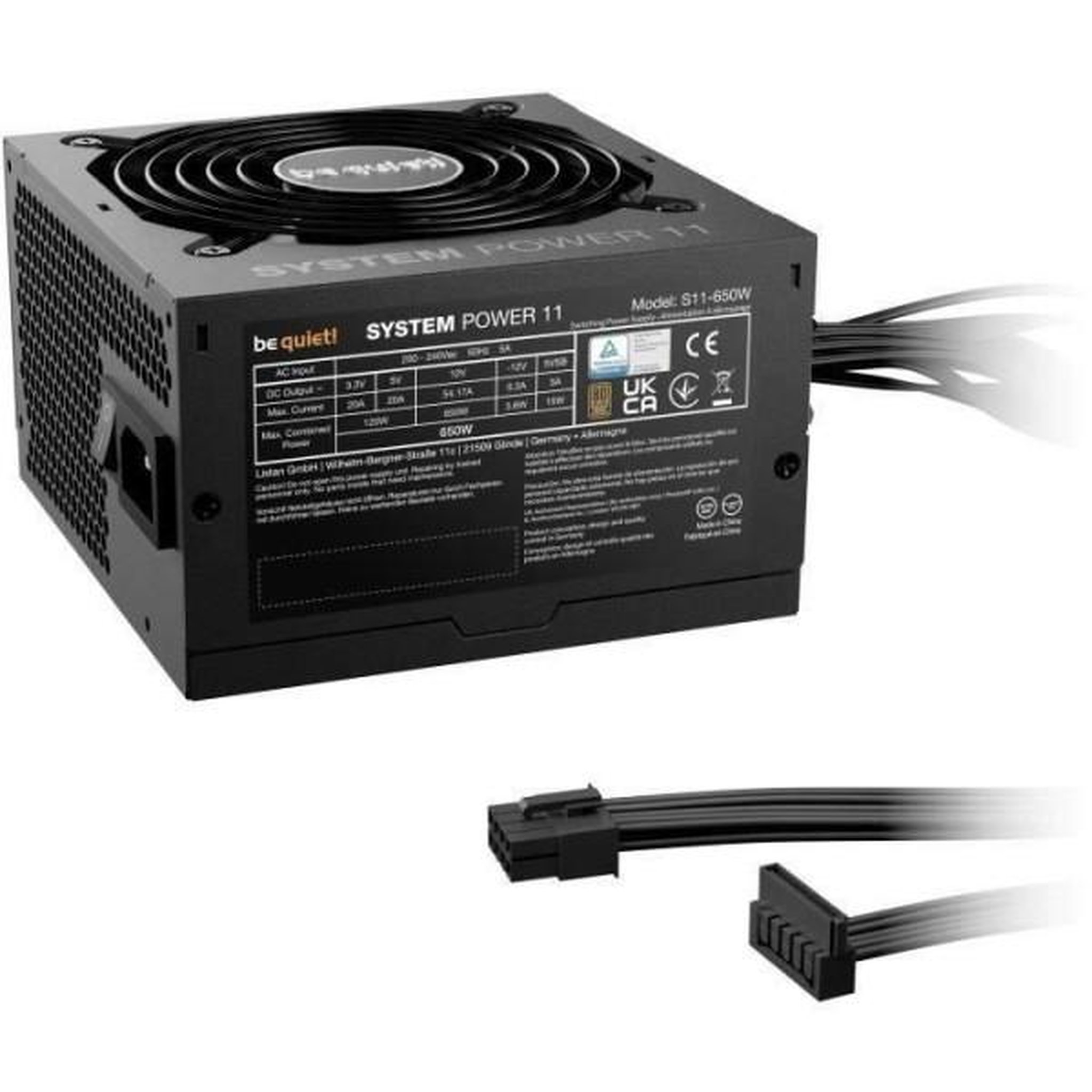 Voir la diapositive 2 : BE QUIET Alimentation pc - be quiet! - system power 11 - 650 w - bp011eu - fiable et silencieuse