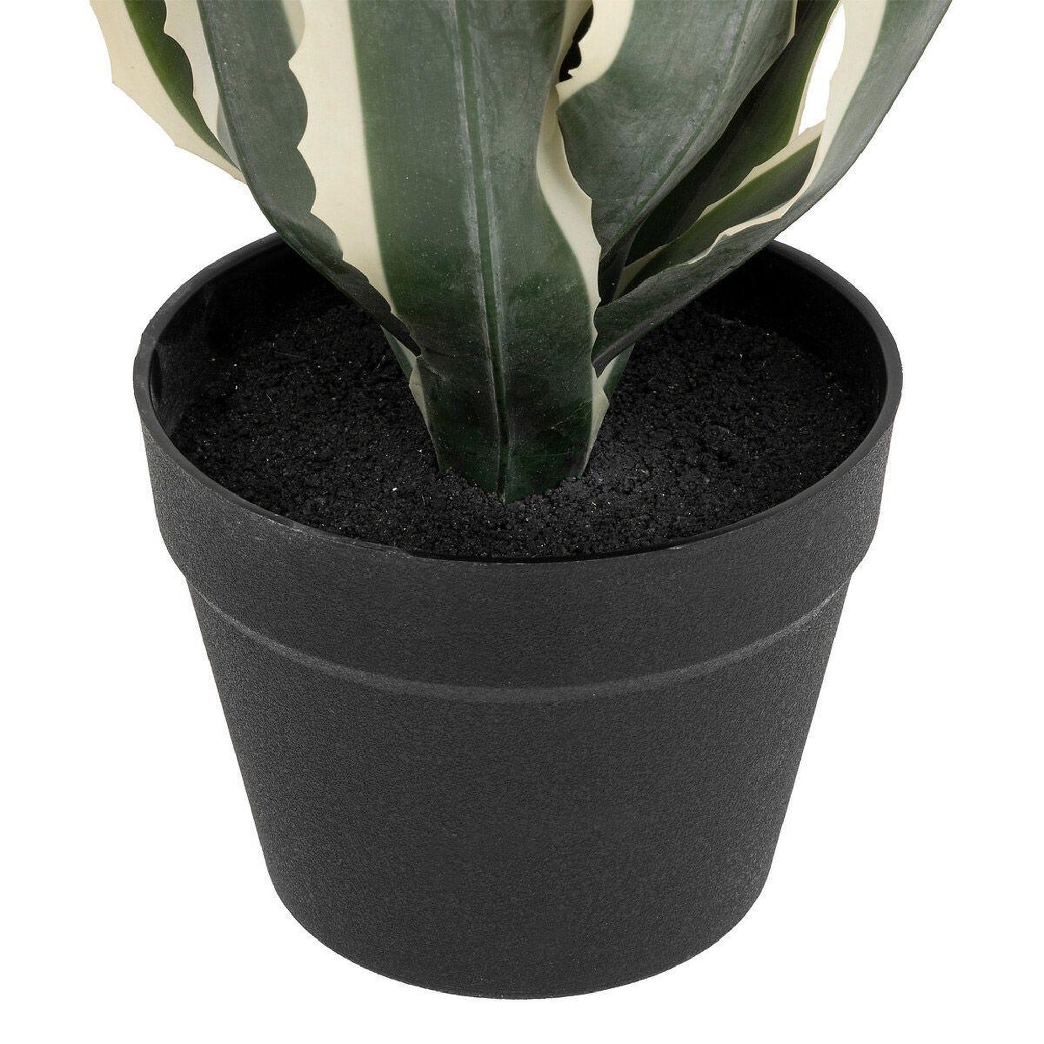 Voir la diapositive 3 : ATMOSPHERA Plante artificielle agave  exotic panama  55cm vert