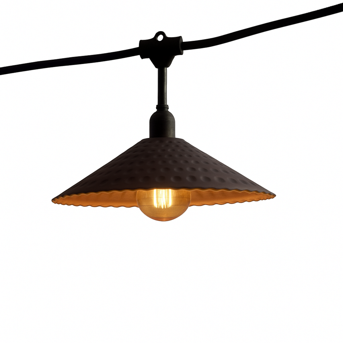 Lumisky Lot de 8 guirlandes VINTY Noir Acier 6M