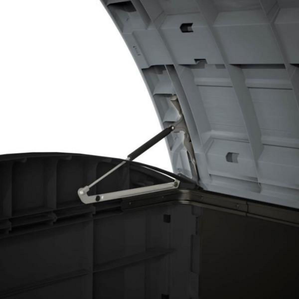 Keter Coffre de rangement extérieur KETER en résine 2000 litres Noir et gris - Abri de stockage de jardin