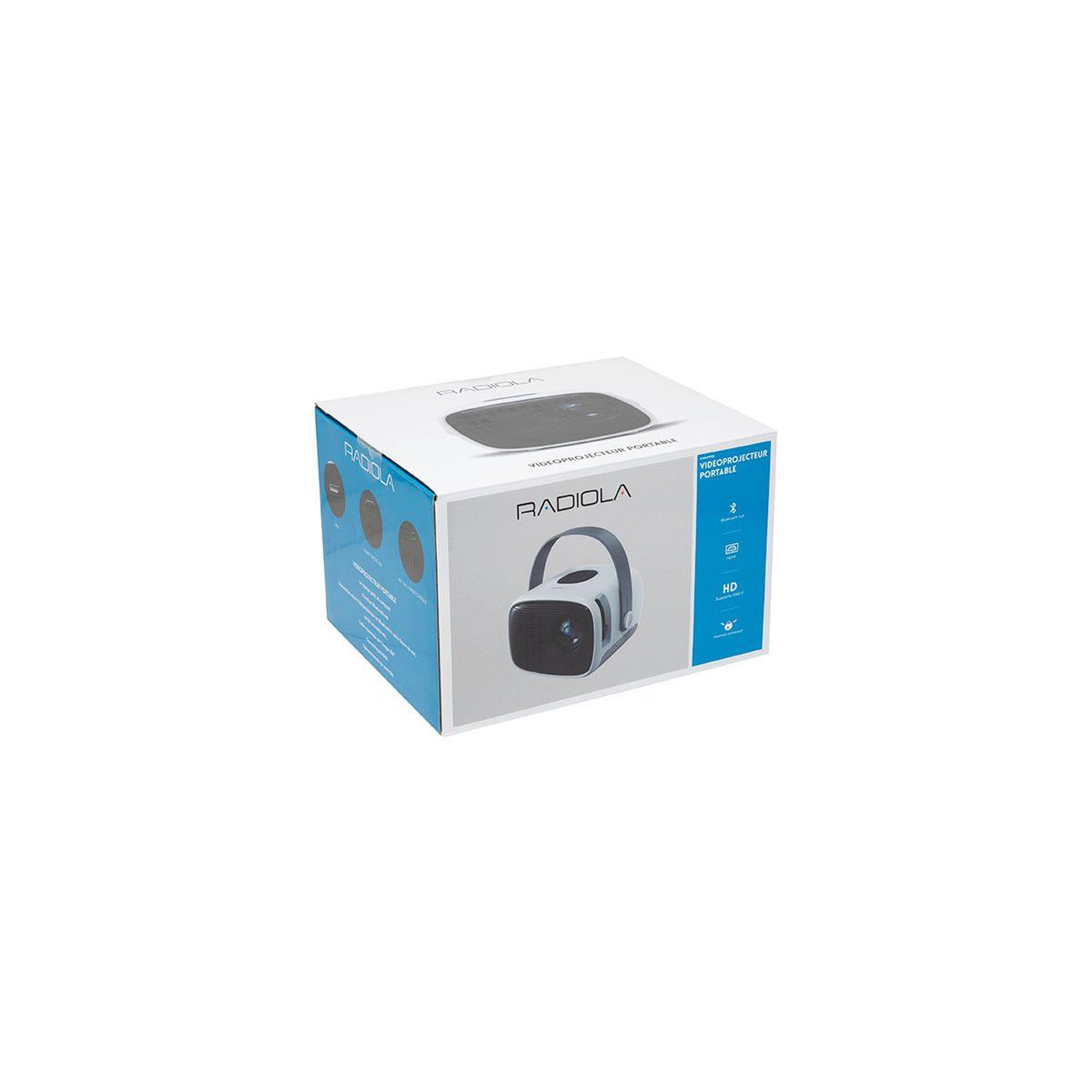 Voir la diapositive 4 : RADIOLA Mini vidéoprojecteur GMRAVP100 HD Blanc