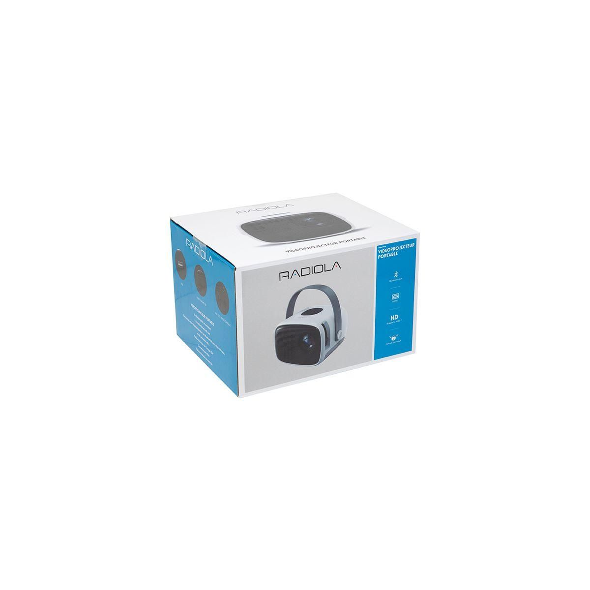 RADIOLA Mini vidéoprojecteur GMRAVP100 HD Blanc