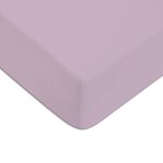 FUTURE HOME Drap housse en polycoton uni violet parme violet. Coloris disponibles : Violet