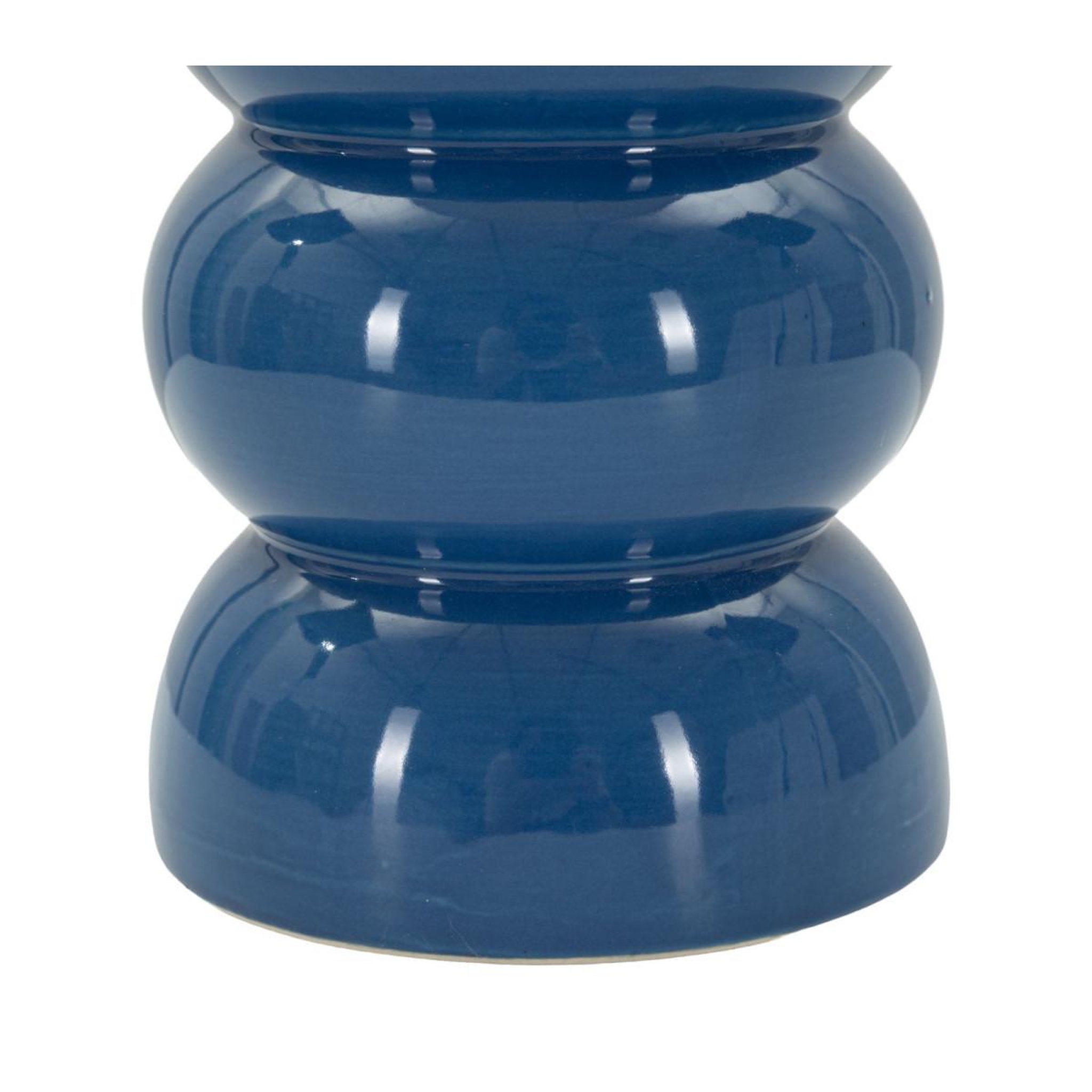 Voir la diapositive 4 : Paris Prix Lampe à Poser en Céramique  Torr  46cm Bleu
