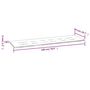 Voir la diapositive 6 : VIDAXL Coussin de banc de jardin vert 180x50x3 cm tissu oxford