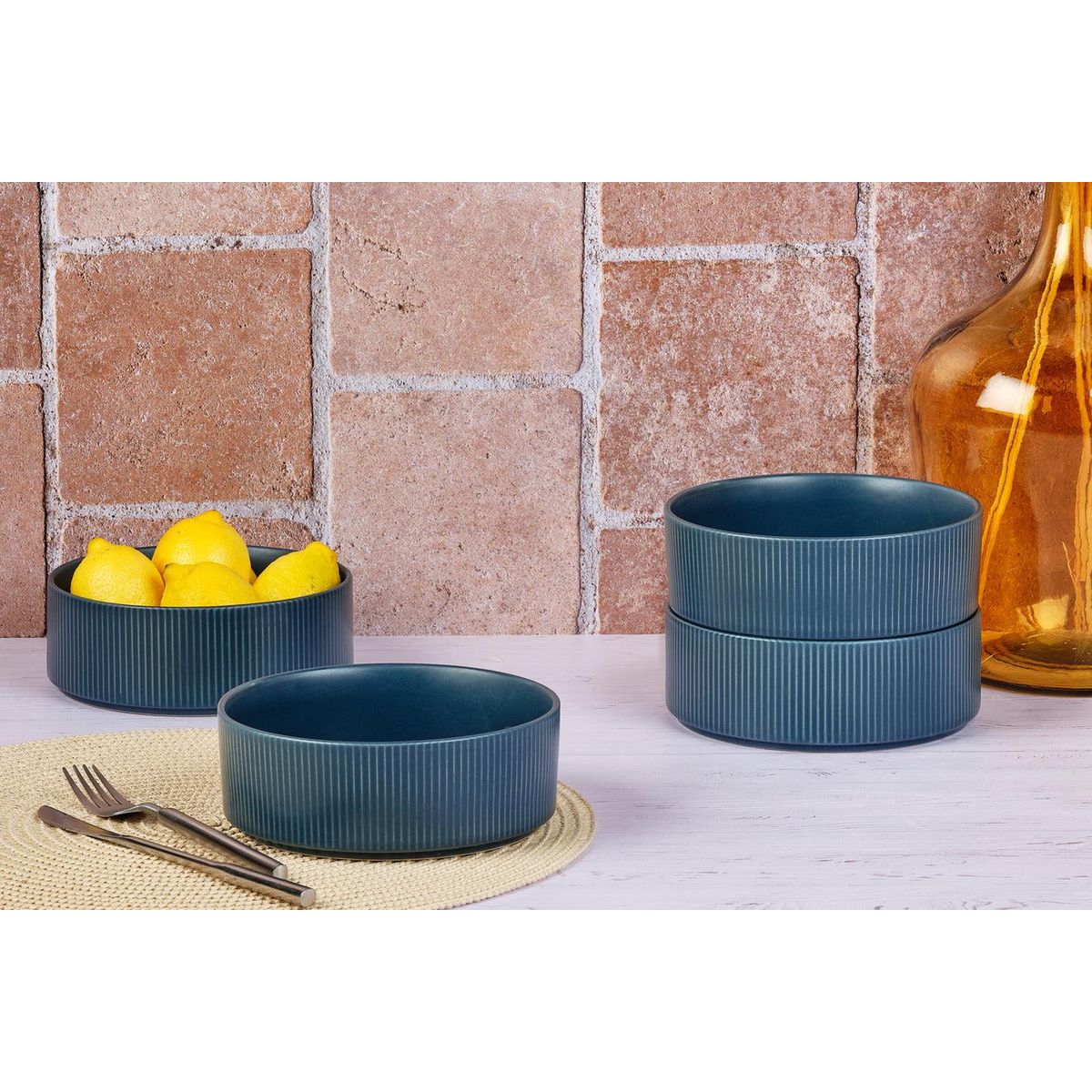 BJORN Bol SCANDI Ø16,5cm - 4 pièces - Marine