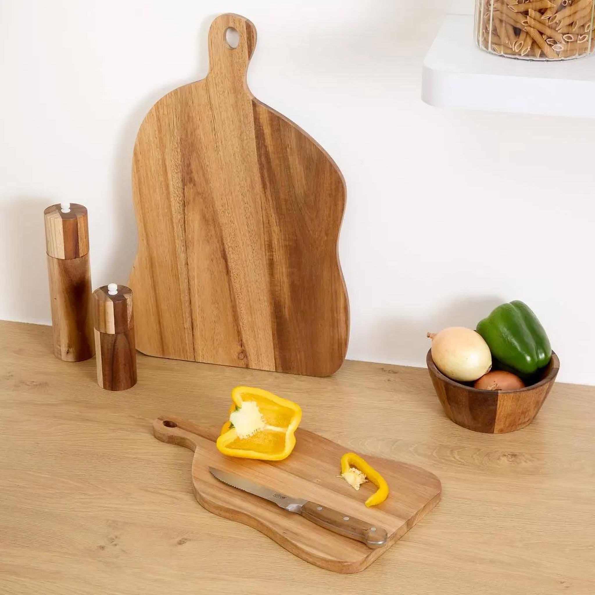Voir la diapositive 3 : FIVE Planche à Découper en Bois  Organik  35cm Naturel