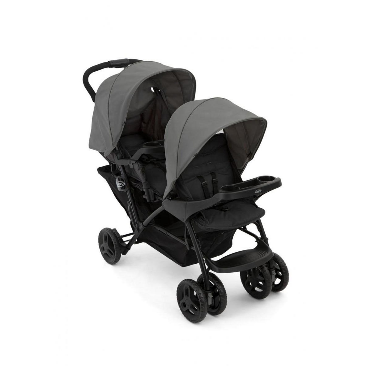 GRACO Poussette Double Stadium Duo Gris foncé