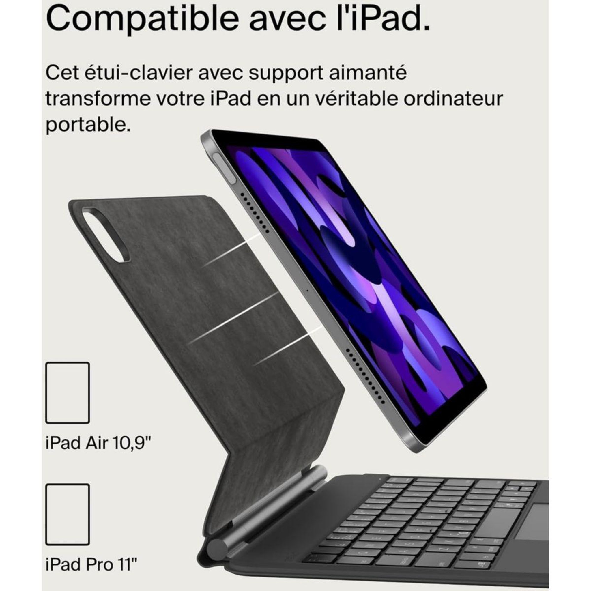 Voir la diapositive 5 : Belkin Clavier ipad air m2 11 /10,9 , ipad pro  11