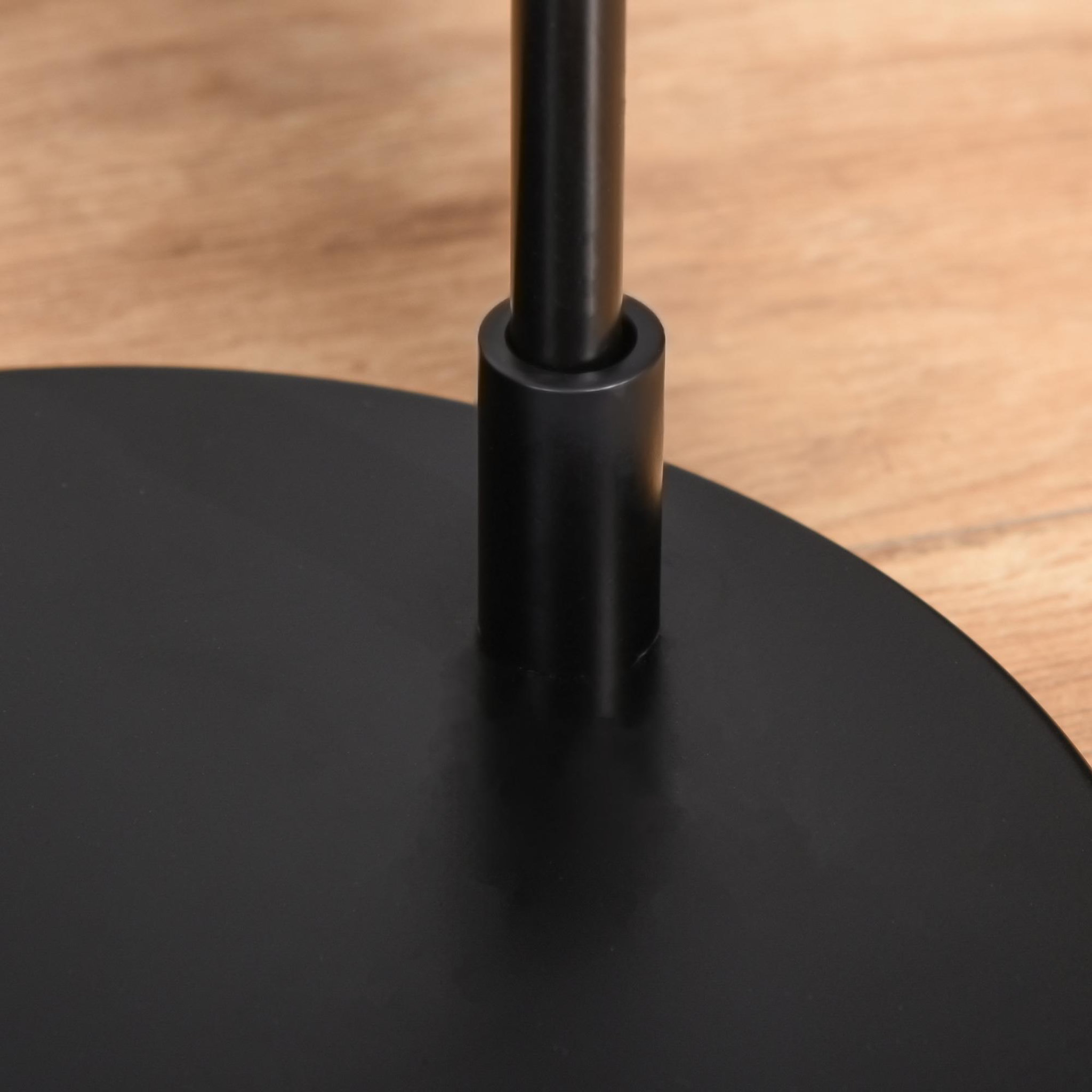 Voir la diapositive 6 : HOMCOM Lampadaire design industriel grillagé et arqué 40 w max. Métal noir rotin