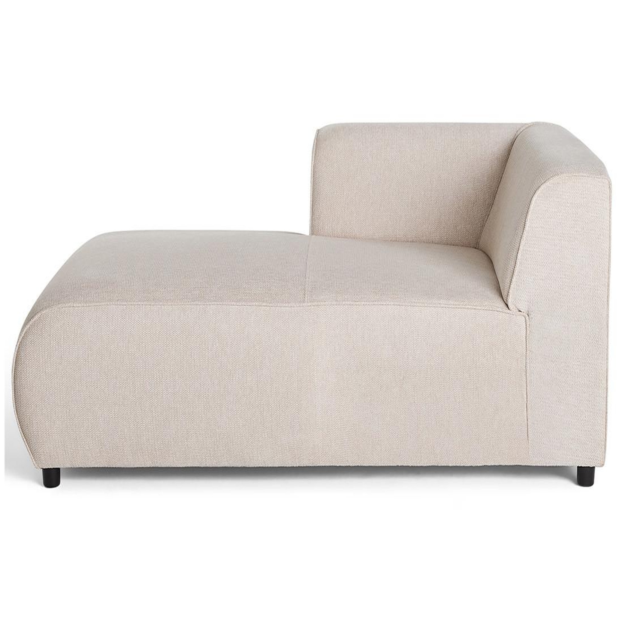 Voir la diapositive 5 : LISA DESIGN Suaro - module d'assise méridienne gauche en tissu texturé