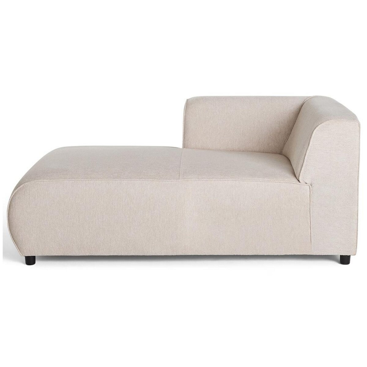 LISA DESIGN Suaro - module d'assise méridienne gauche en tissu texturé