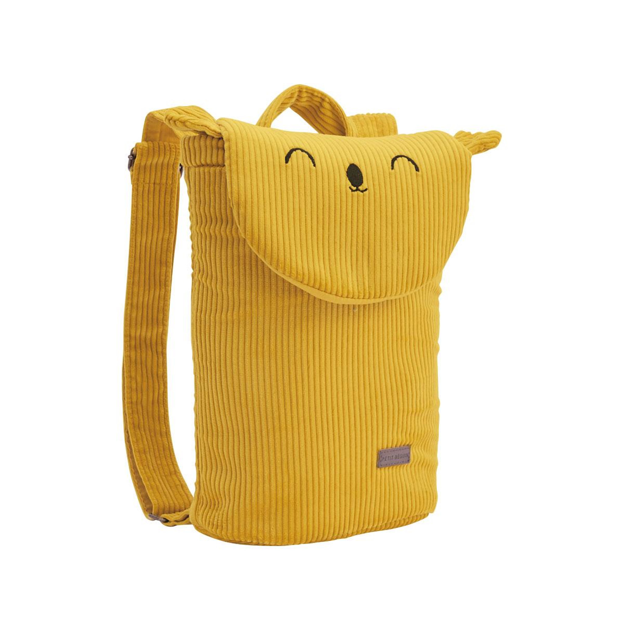 Voir la diapositive 2 : Petit Béguin Sac à dos enfant en velours côtelé Adele