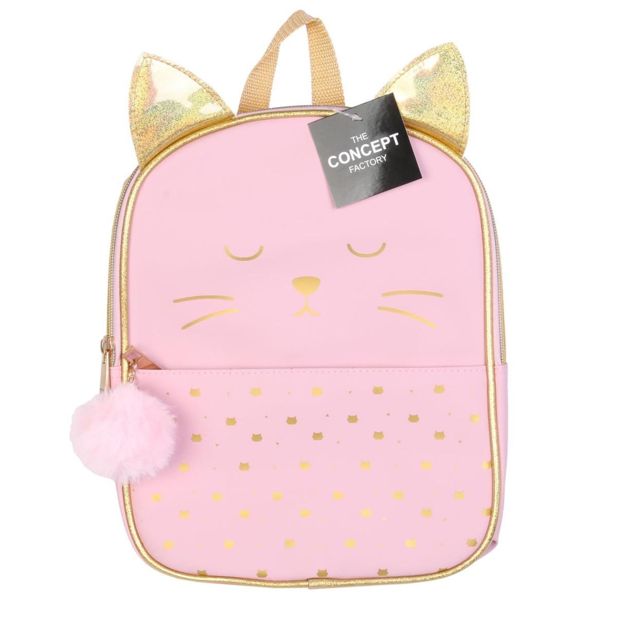 Voir la diapositive 4 : The concept Factory Sac à dos enfant  chat  28cm rose