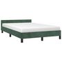 Voir la diapositive 3 : VIDAXL Cadre de lit sans matelas vert fonce 120x200 cm velours