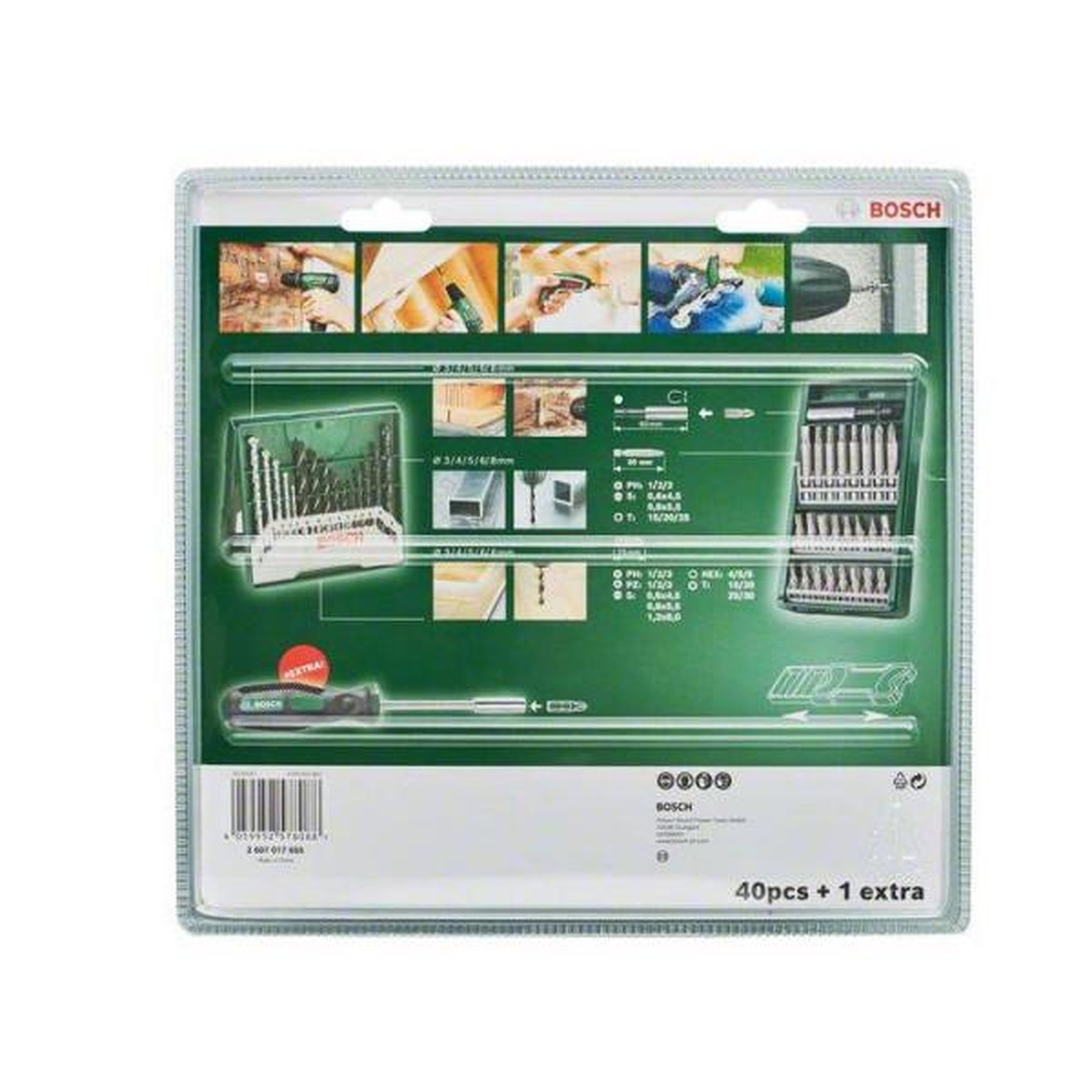Voir la diapositive 3 : Bosch Professional Jeu de 41 embouts + tournevis porte-embout mini x-lin bosch - 2607017655