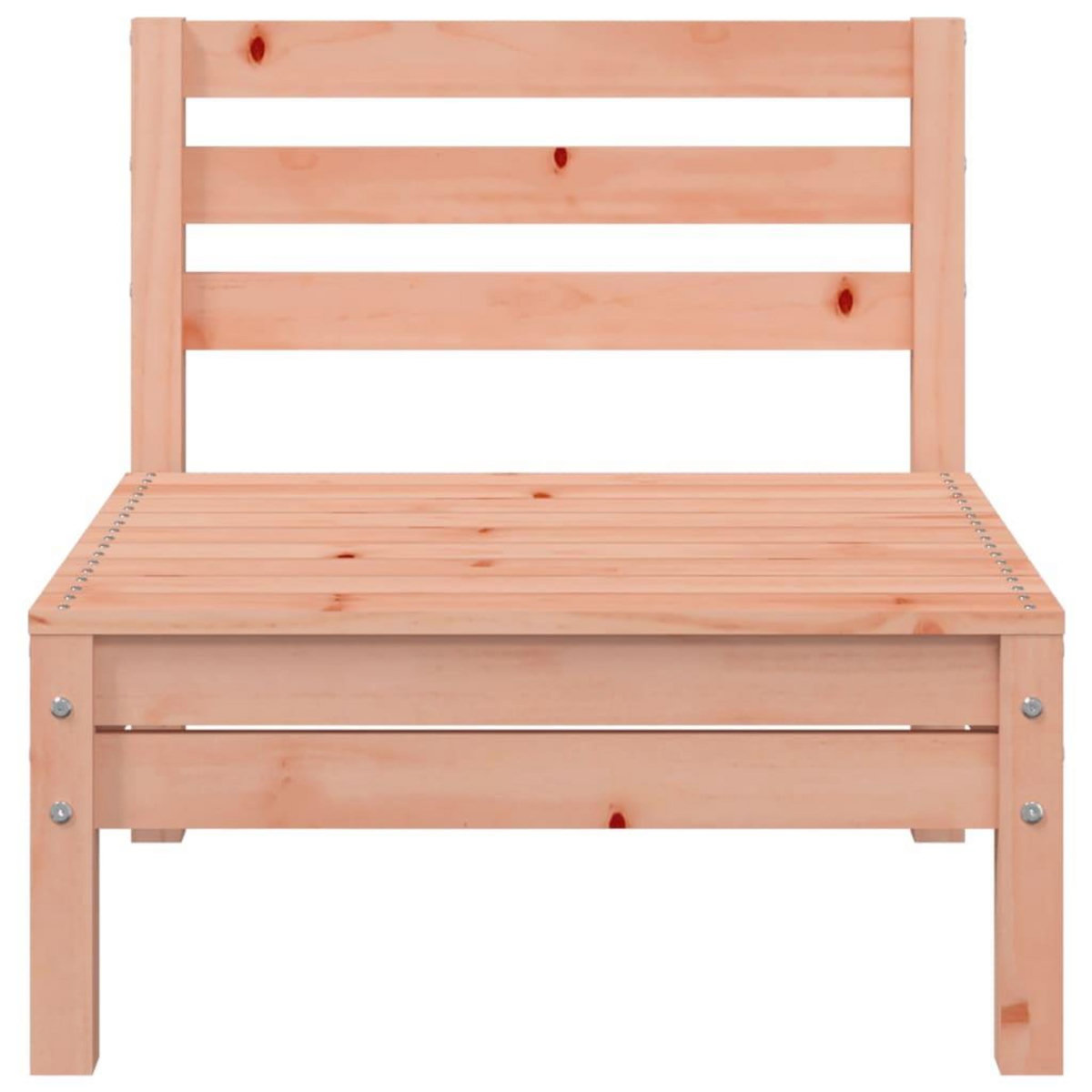 VIDAXL Canapes de jardin sans accoudoirs 2 pcs bois massif douglas