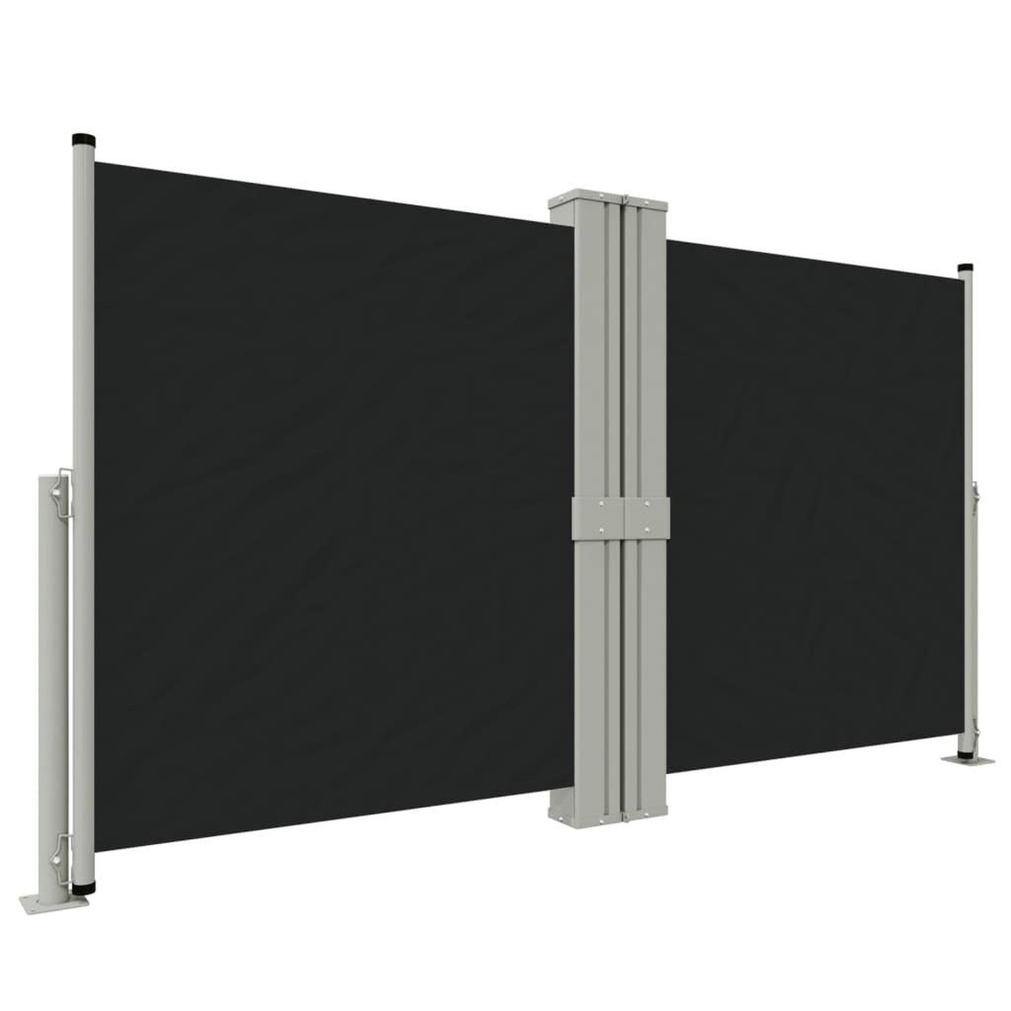 Voir la diapositive 2 : VIDAXL Auvent lateral retractable Noir 140x1200 cm