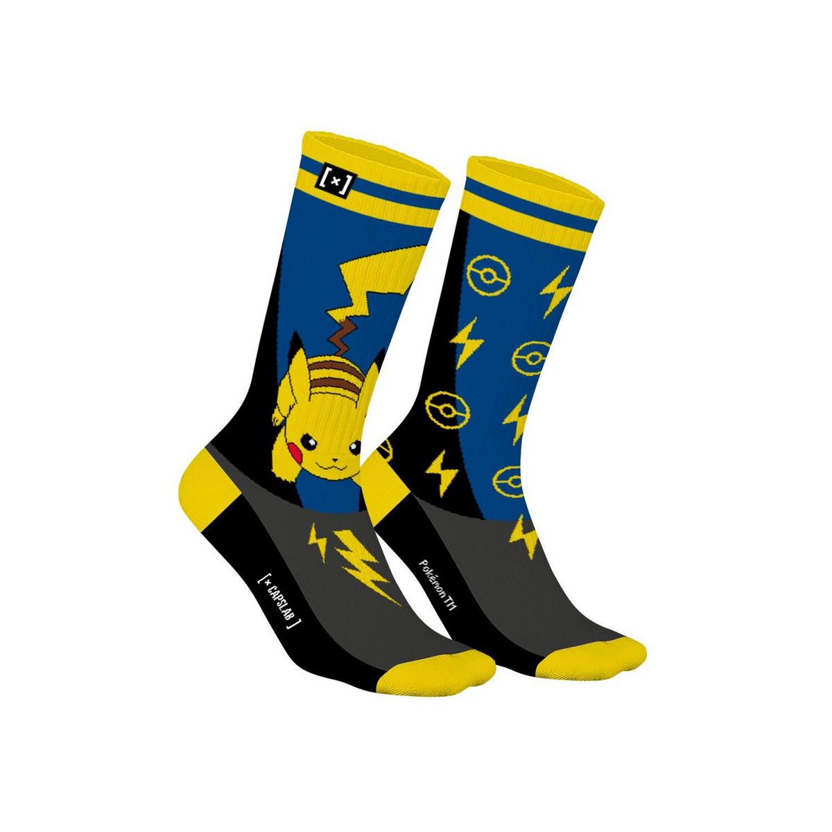 CAPSLAB Paire de tennis dépareillées Pokemon Pikachu
